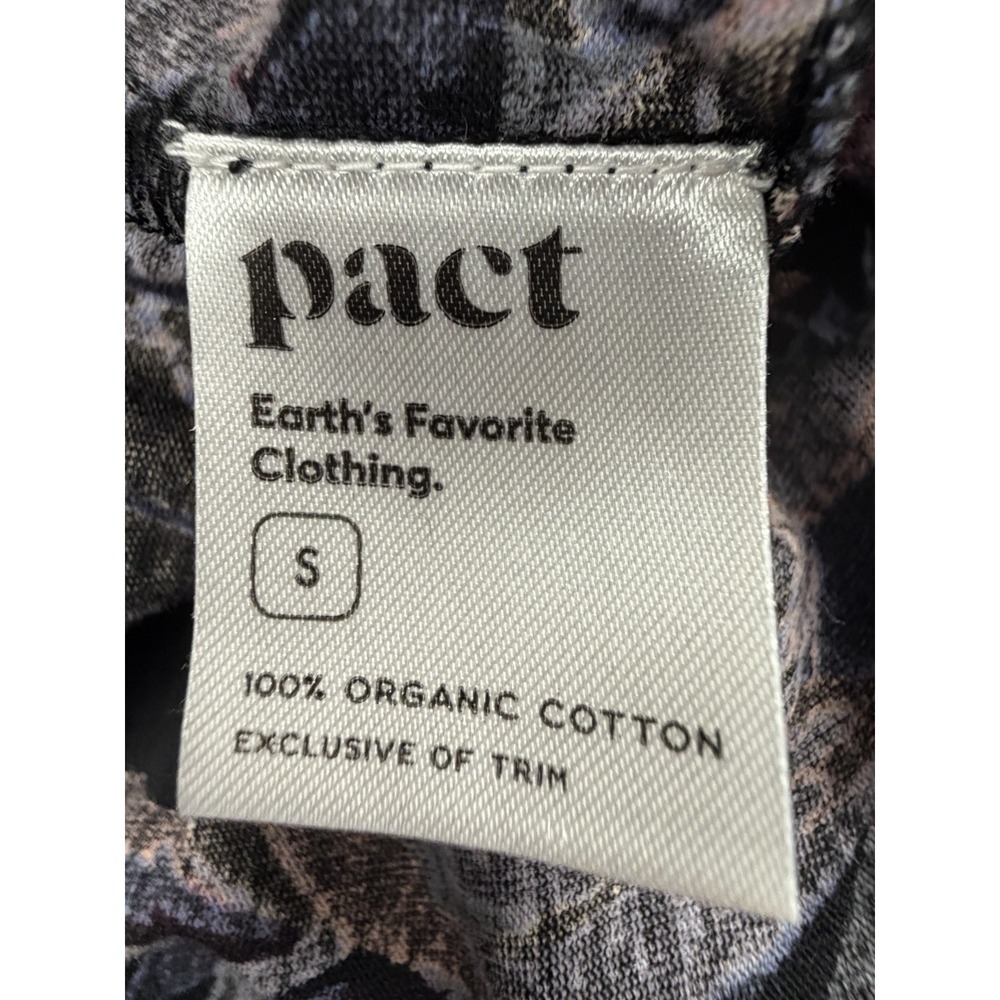 Pact Women's Organic Cotton Sleep Pants Floral And Stripe Pajama Bottoms Small - Picture 14 of 16